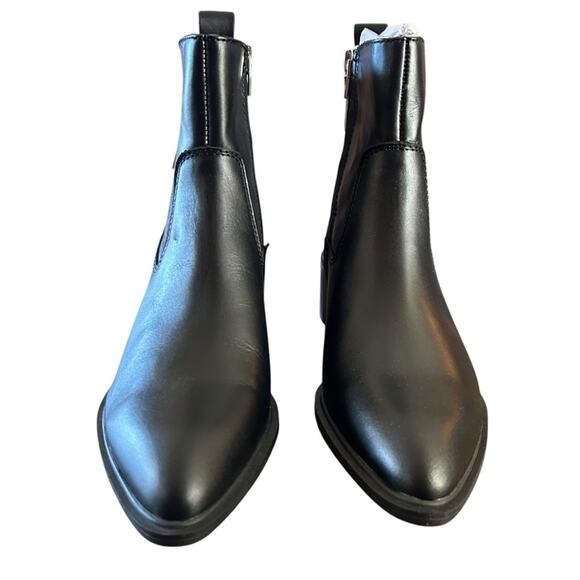 Dolce Vita Bili H20 Black Leather Pointed-Toe Ankle Booties Waterproof NEW 6 - Picture 3 of 10